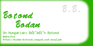 botond bodan business card